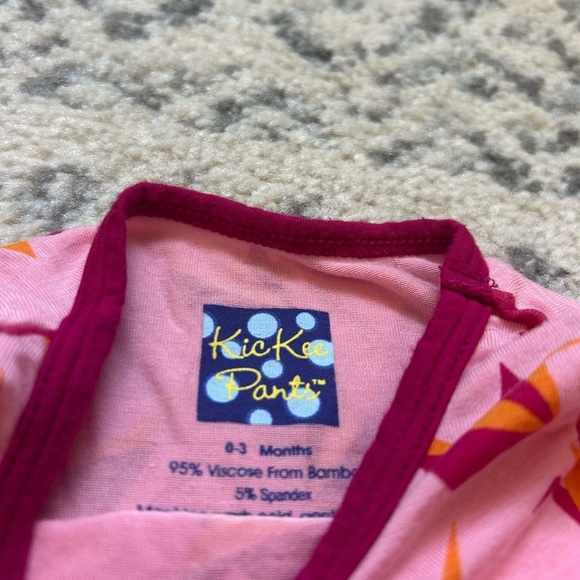 Kickee pants bamboo matching set size 0-3 months - Picture 2 of 6